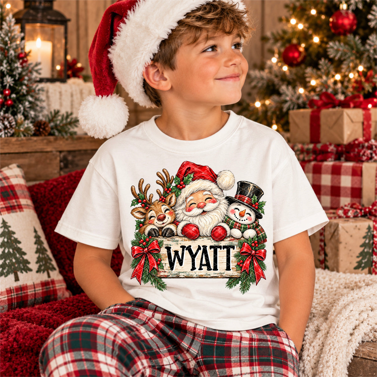 Santa and Friends Name Plate