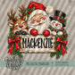 Santa and Friends Name Plate