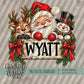 Santa and Friends Name Plate