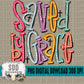 Saved by Grace Doodle Letters