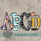 School Doodle Alpha (4 Sets Uppercase, Lowercase, 0-9, Special Characters)