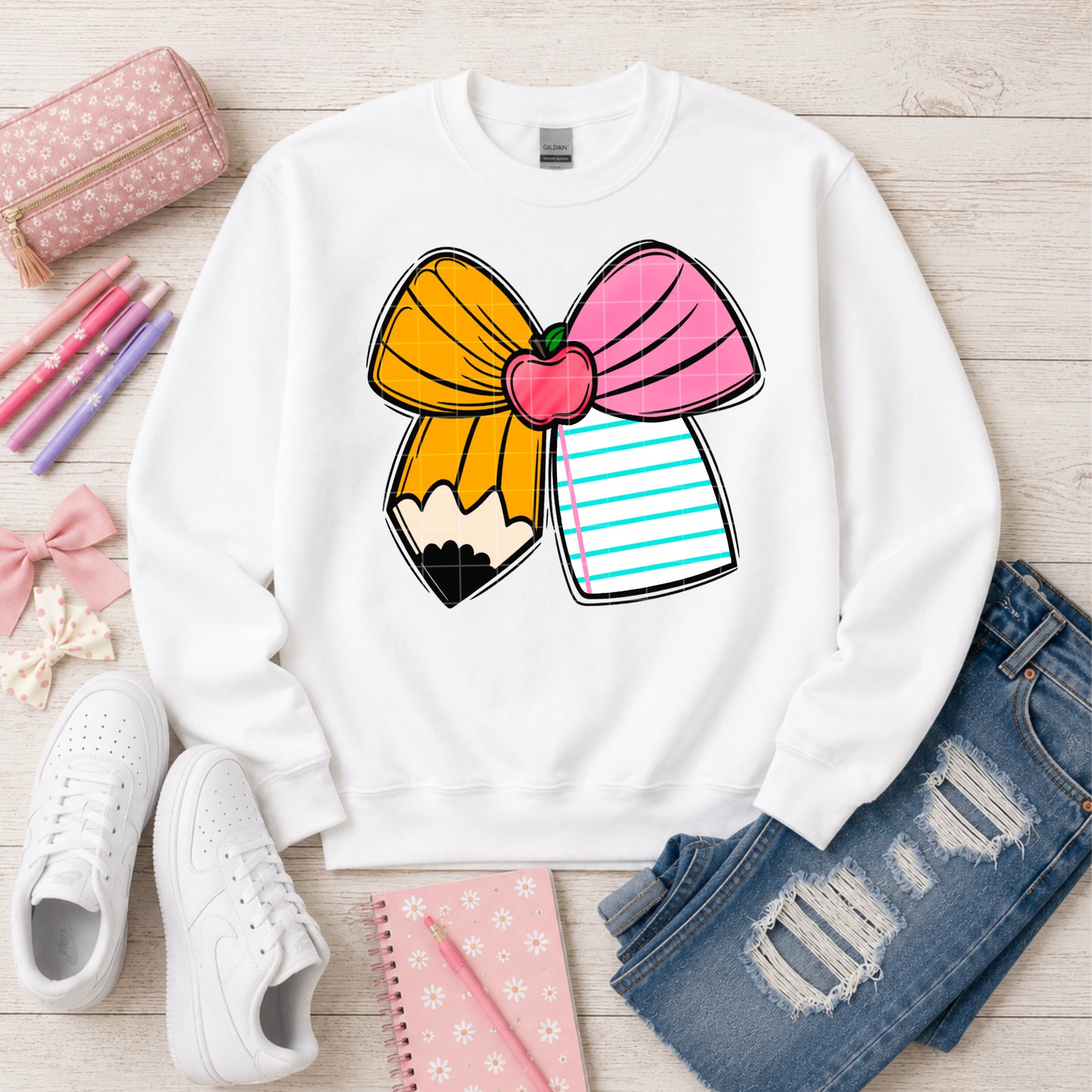 Back to School Pencil Bow