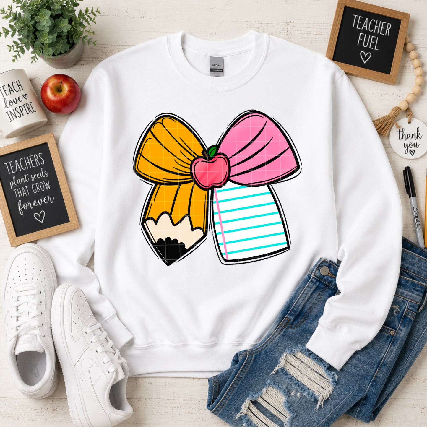 Back to School Pencil Bow