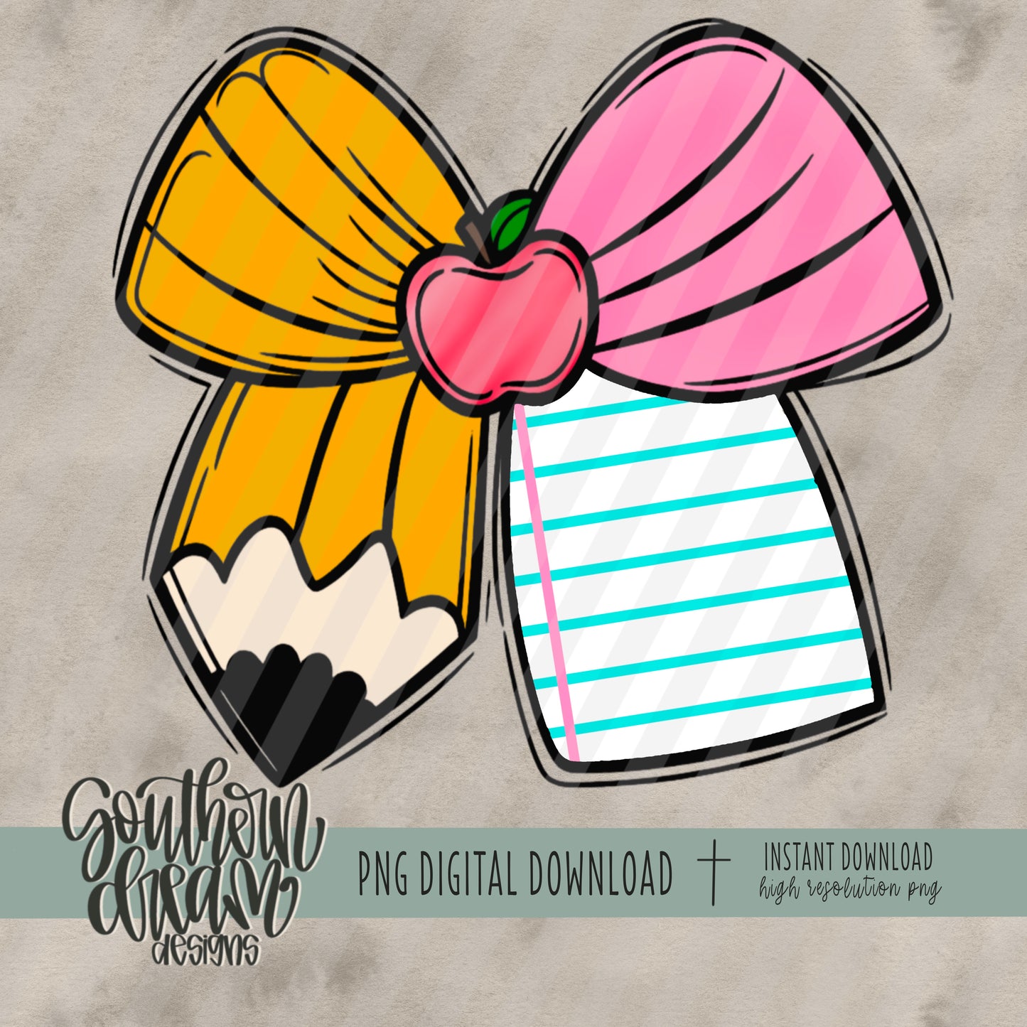 Back to School Pencil Bow