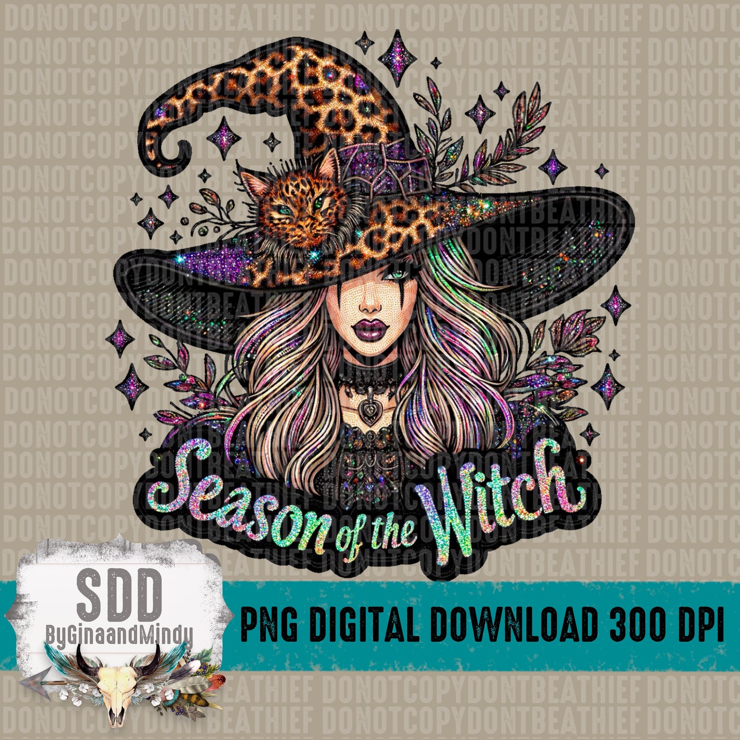 Season of the Witch Faux Embroidery Bundle