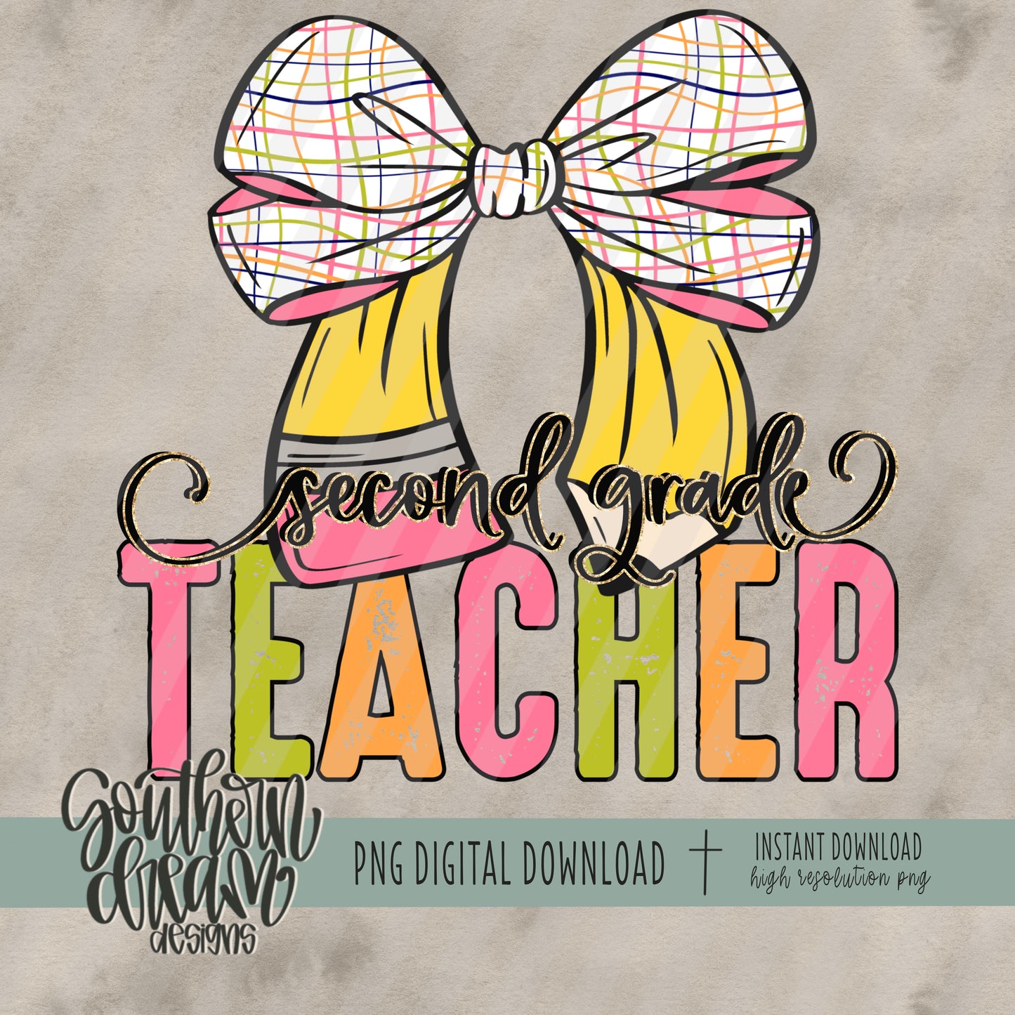 Second Grade Teacher Bow