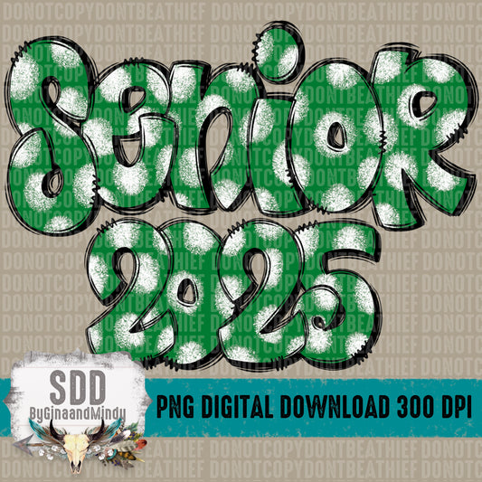 Senior 2025 Doodle Green