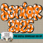 Senior 2025 Doodle Orange