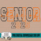 Senior 2025 Black/Orange