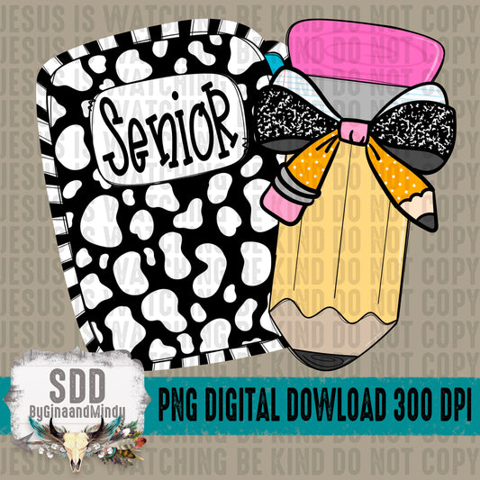 Leopard Pencil Bow; Senior