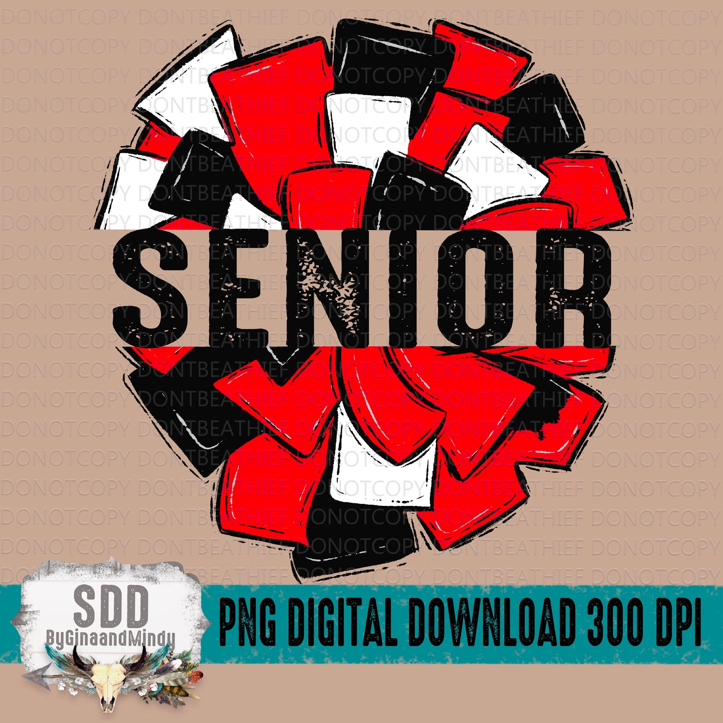 Custom Color Senior Cheer