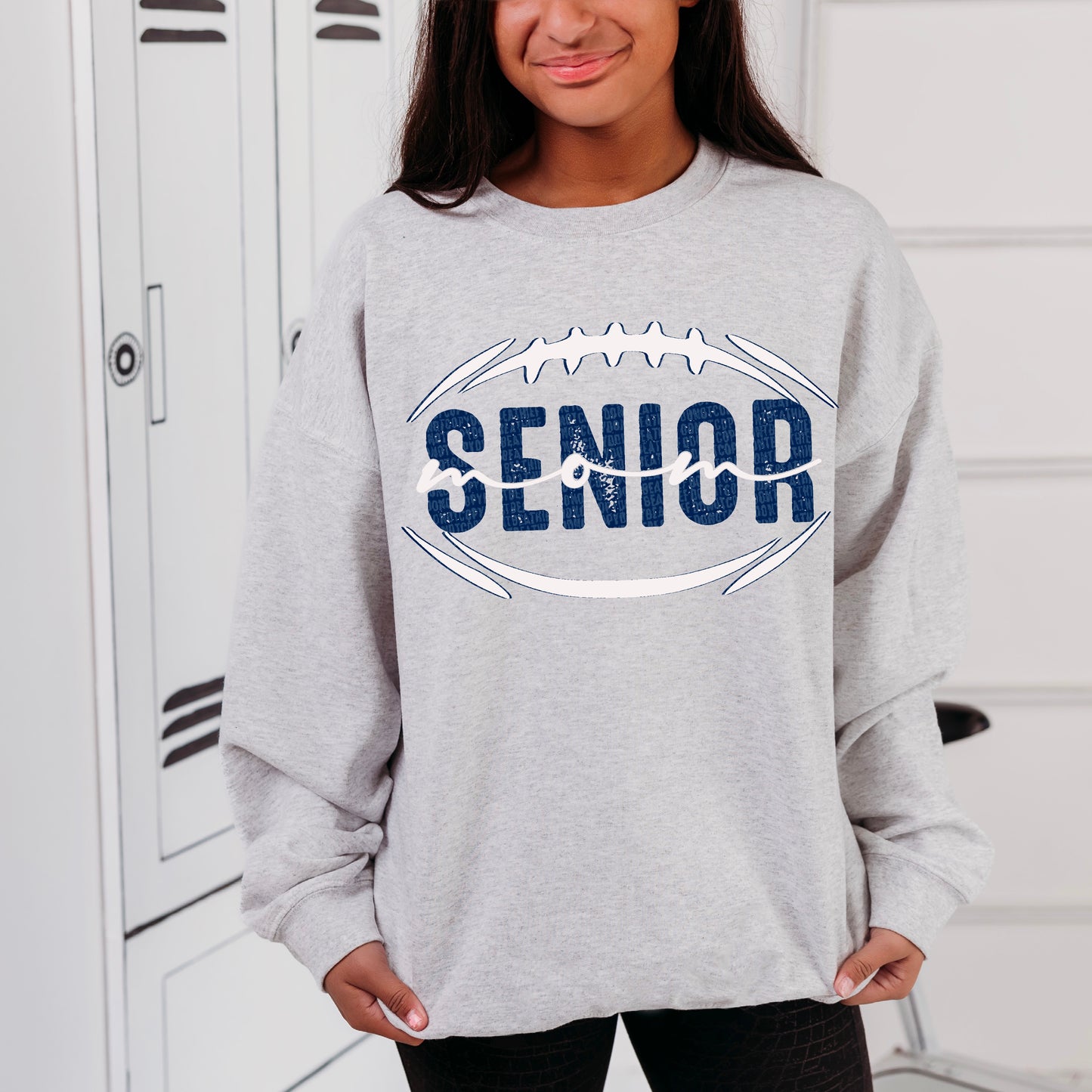 Senior Football Mom Bundle Navy/White