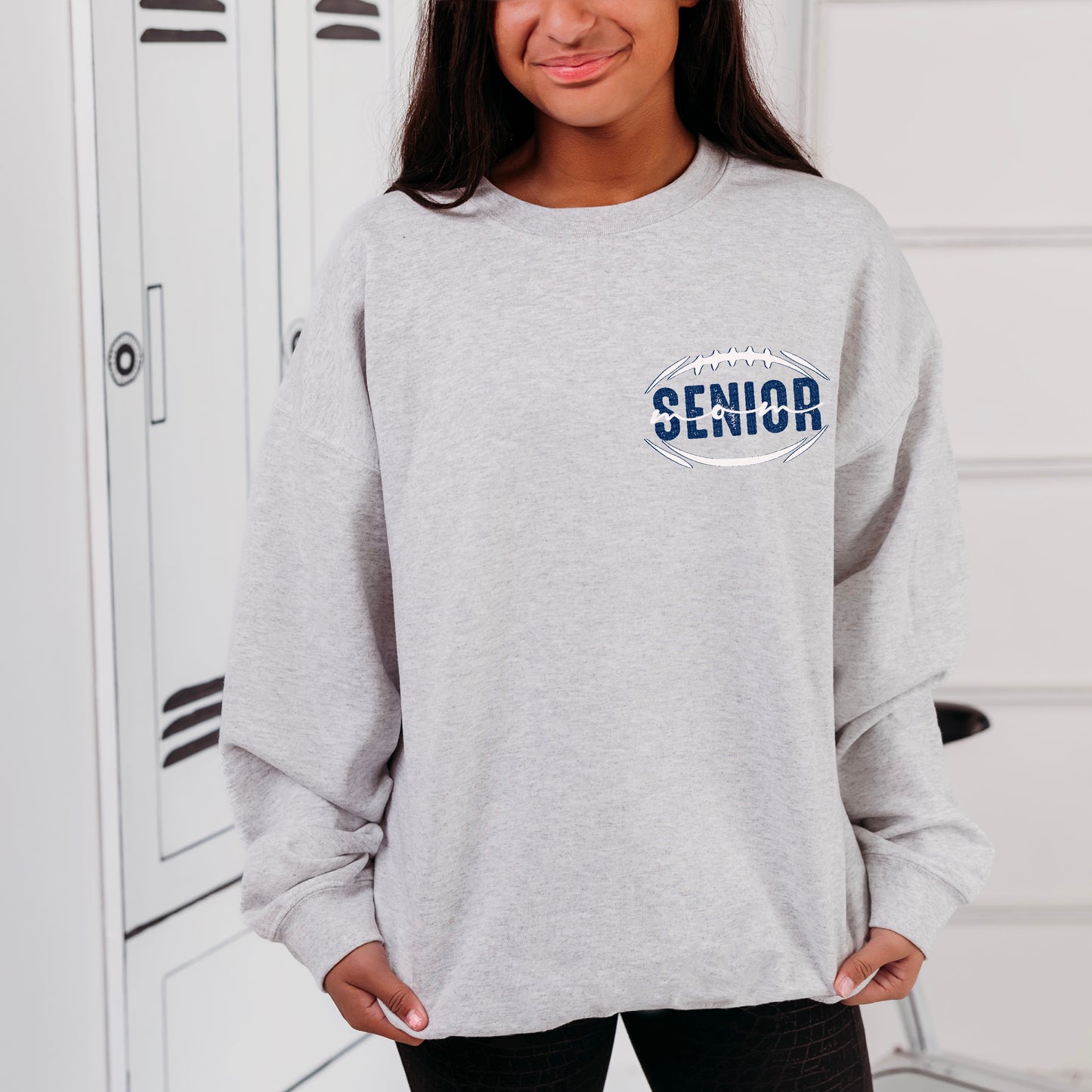 Senior Football Mom Bundle Navy/White