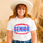 Senior Football Mom Bundle Red/Blue