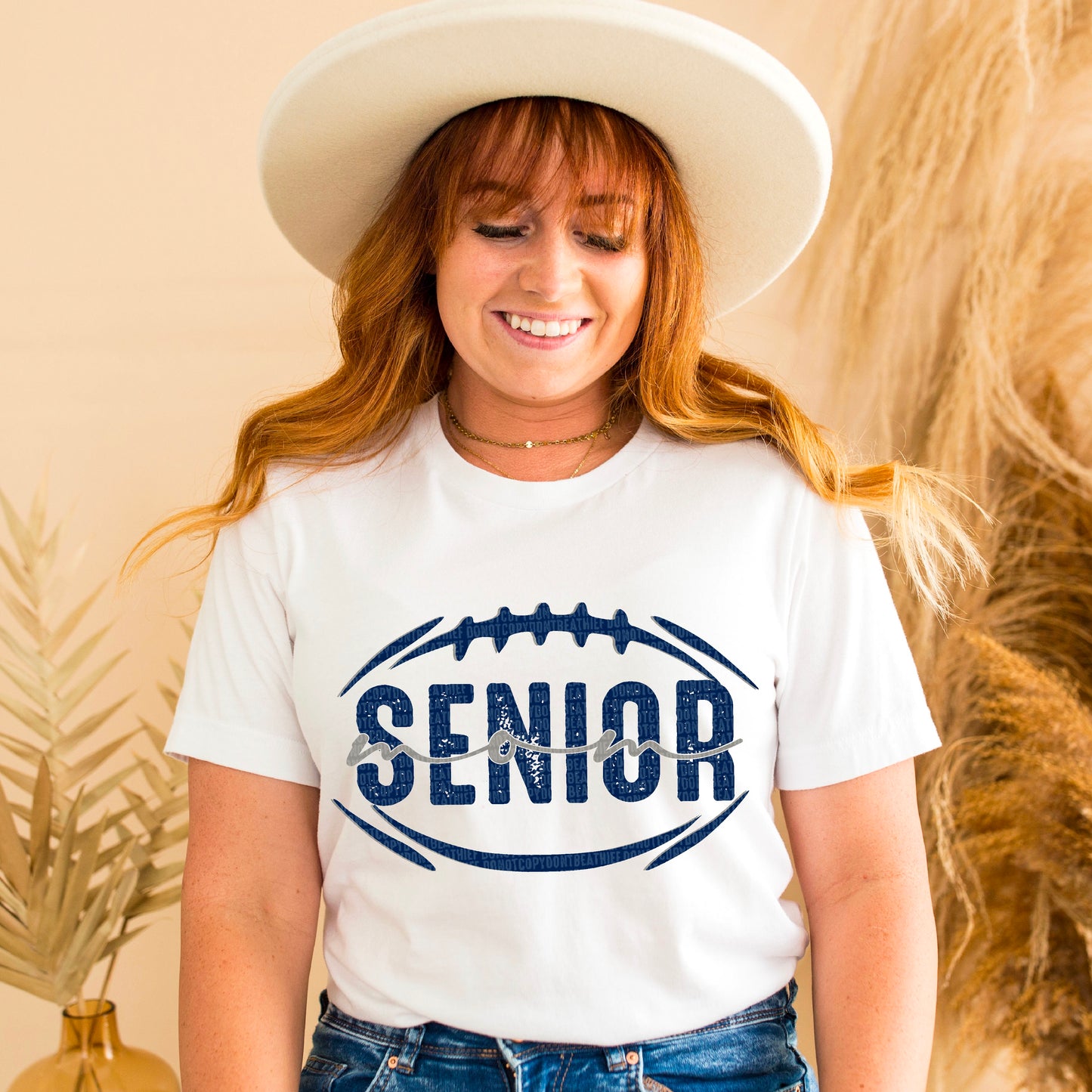 Senior Football Mom Bundle Navy/Gray