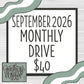 2026 September Monthly Drive