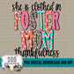 Clothed in Thankfulness FOSTER MOM