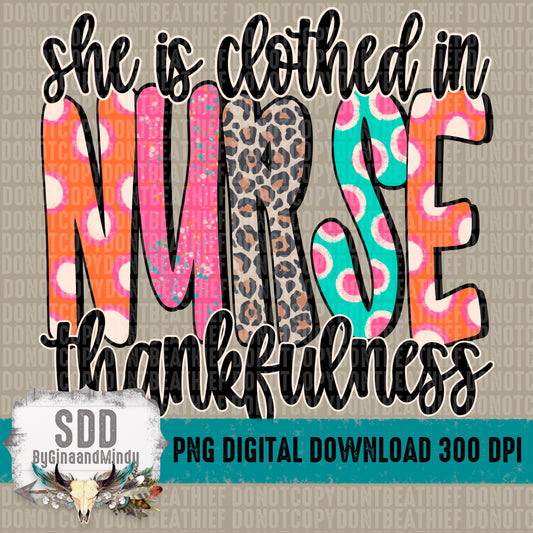 Clothed in Thankfulness NURSE