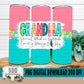 Grandma Spring Floral 20 oz Tumbler Digital Design