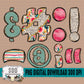 Chunky Fall Dot Floral Doodle Alpha (5 Sets Uppercase & Lowercase, 0-9, + Special Characters) (Copy)