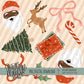 Simple Christmas with Santa Seamless Bundle