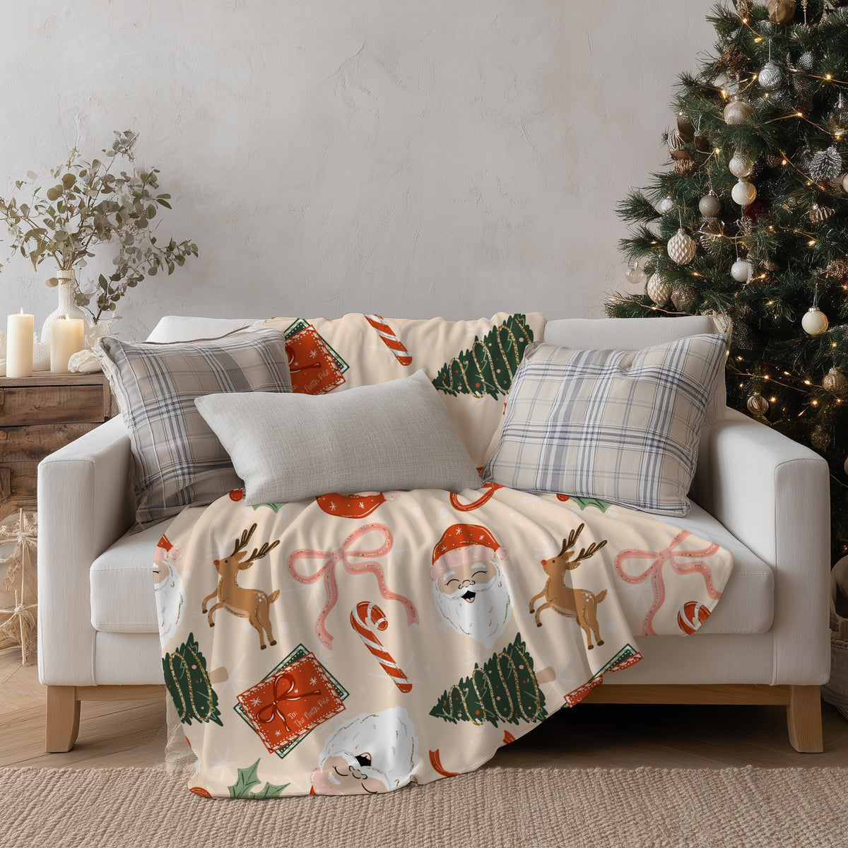 Simple Christmas with Santa Seamless Bundle