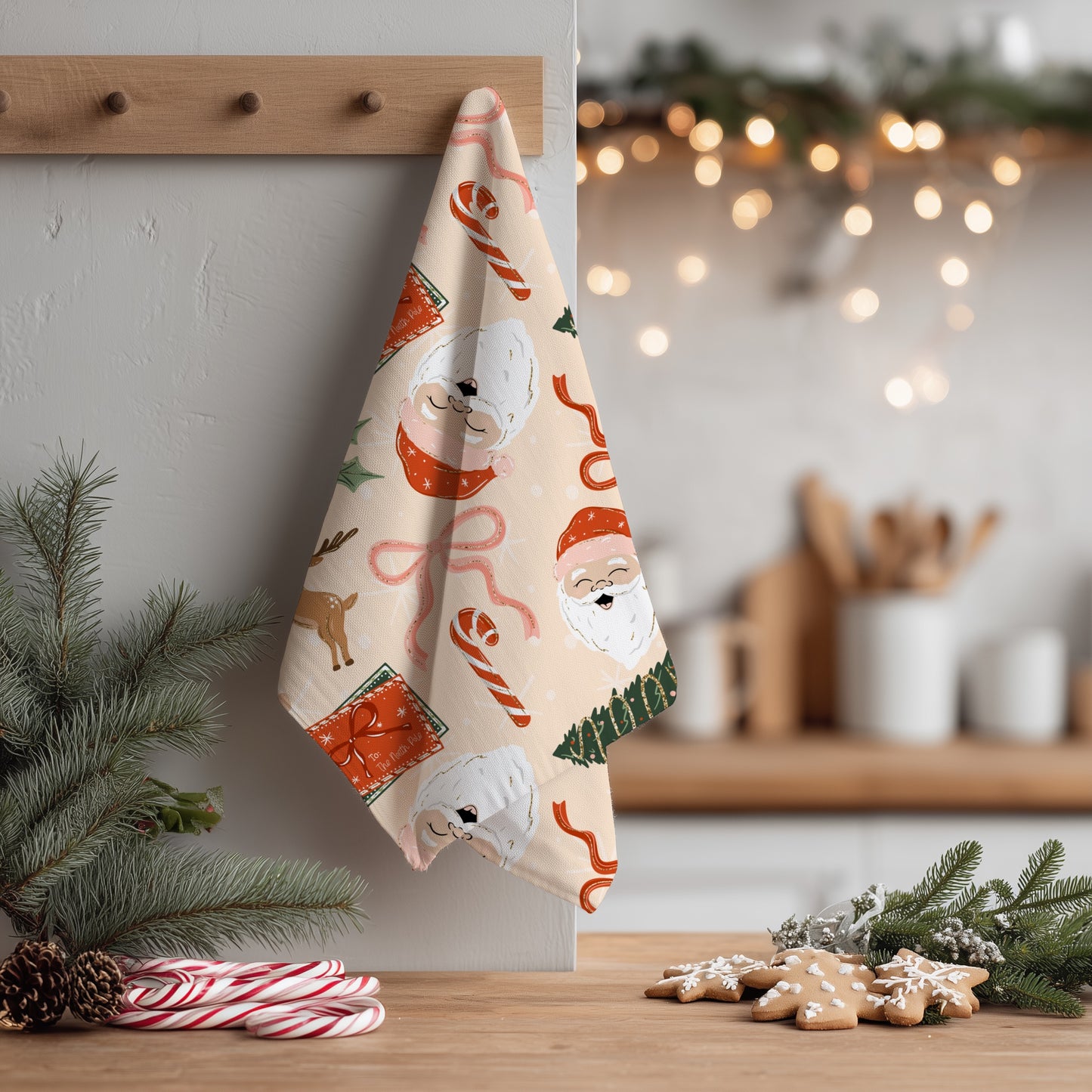 Simple Christmas with Santa Seamless Bundle