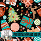 Simple Whimsical Christmas Seamless Bundle
