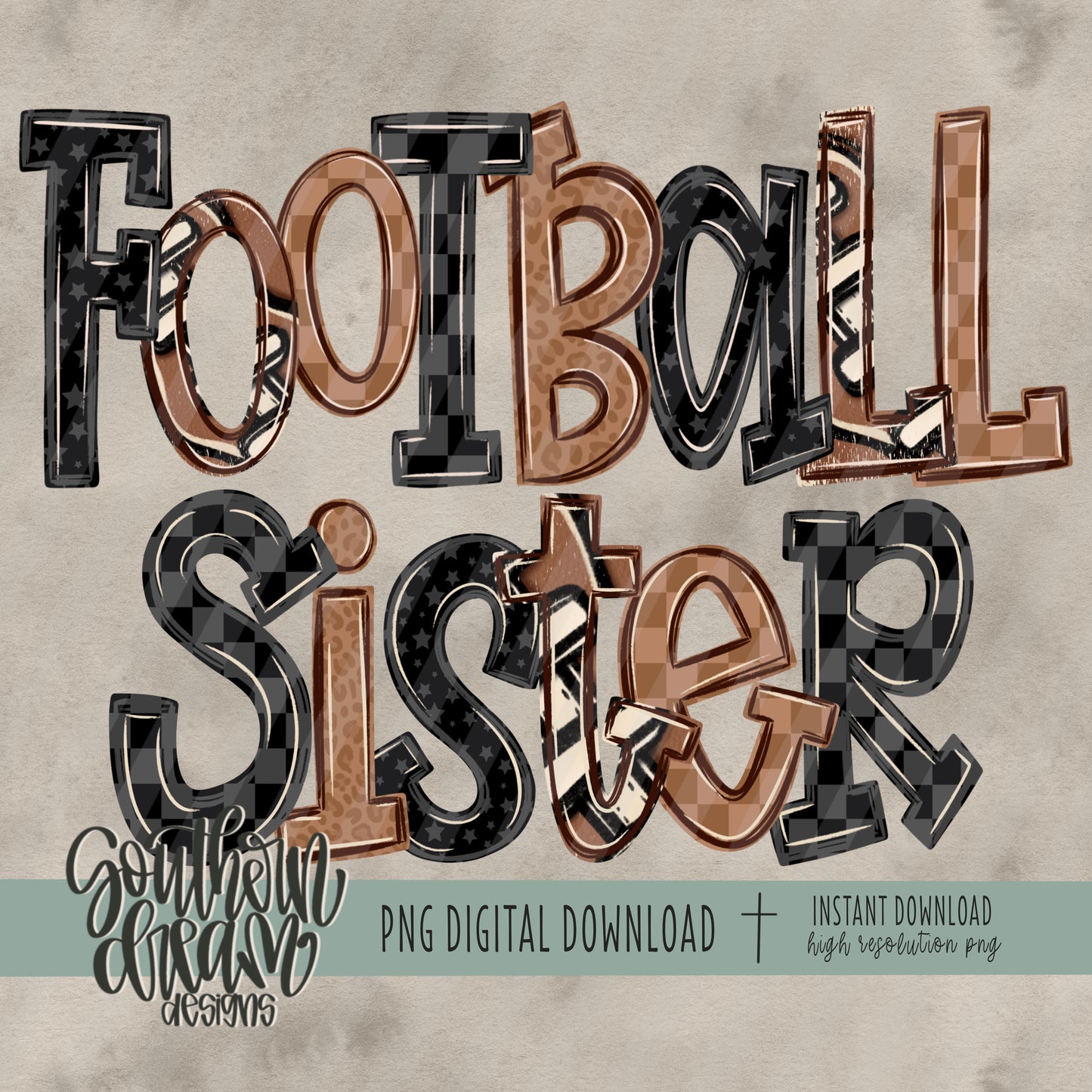 Football Doodle Collection; Sister
