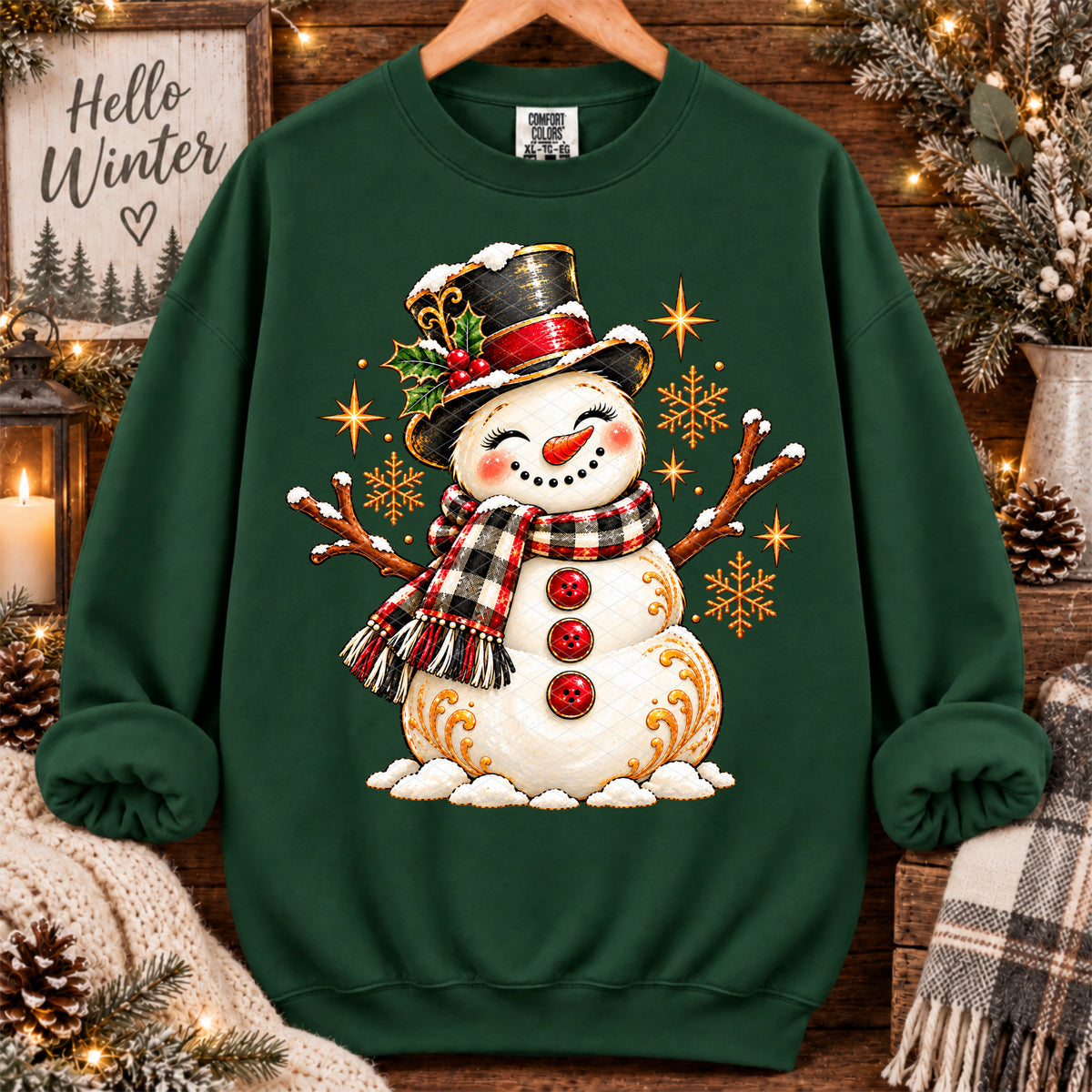 Painterly Snowman