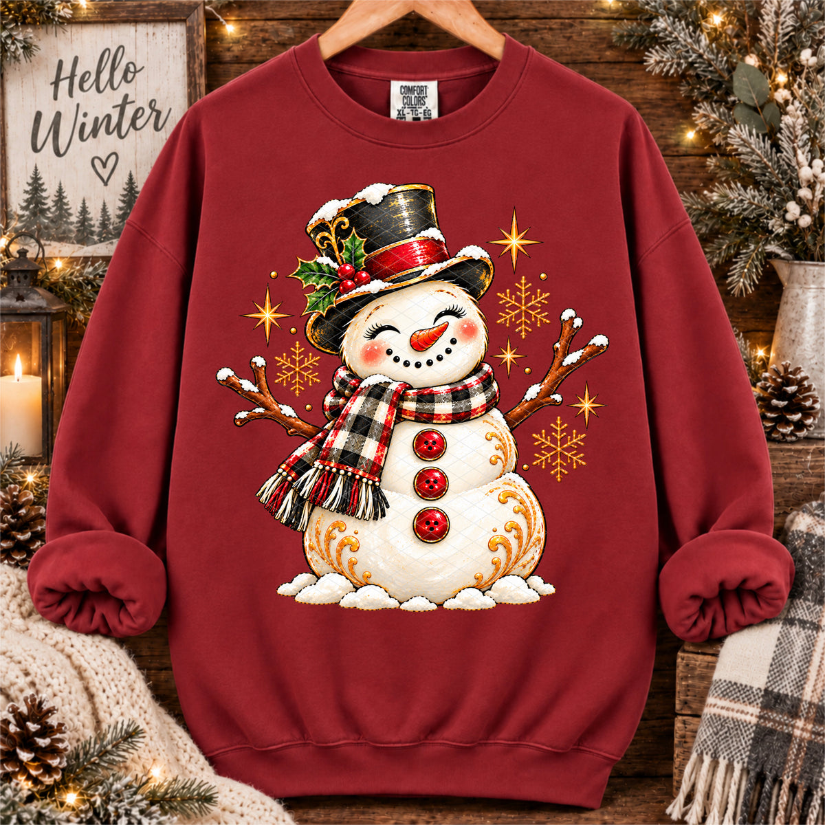 Painterly Snowman