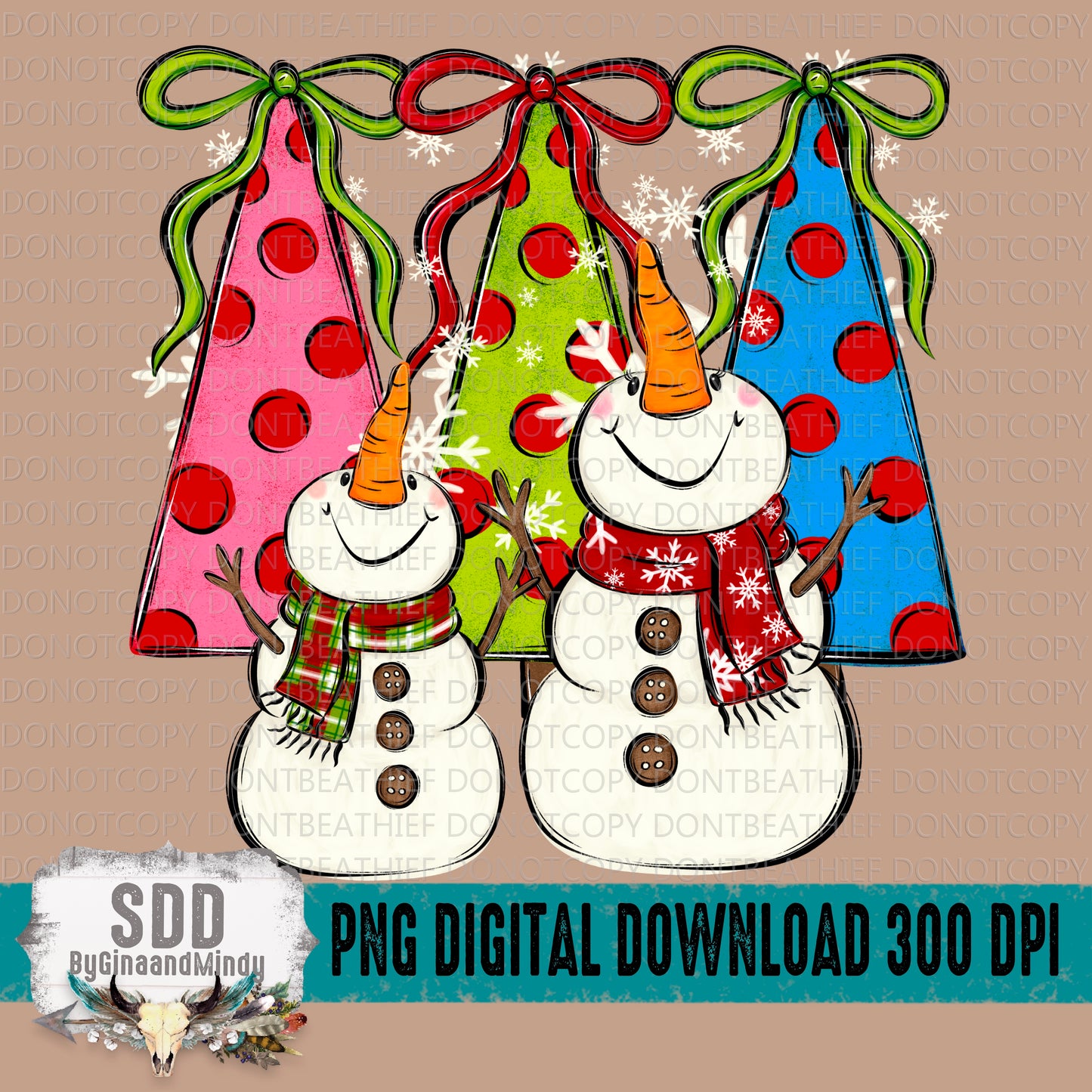 Snowman Christmas Trees