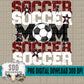 Soccer Mom; Maroon & White