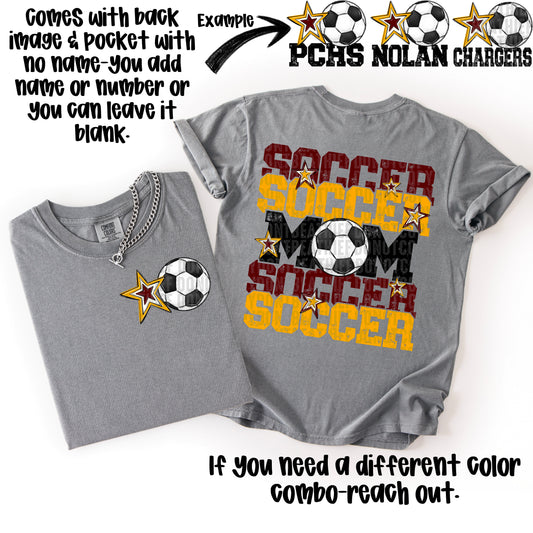 Soccer Mom; Maroon & Yellow Gold
