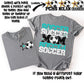 Soccer Mom; Teal & White