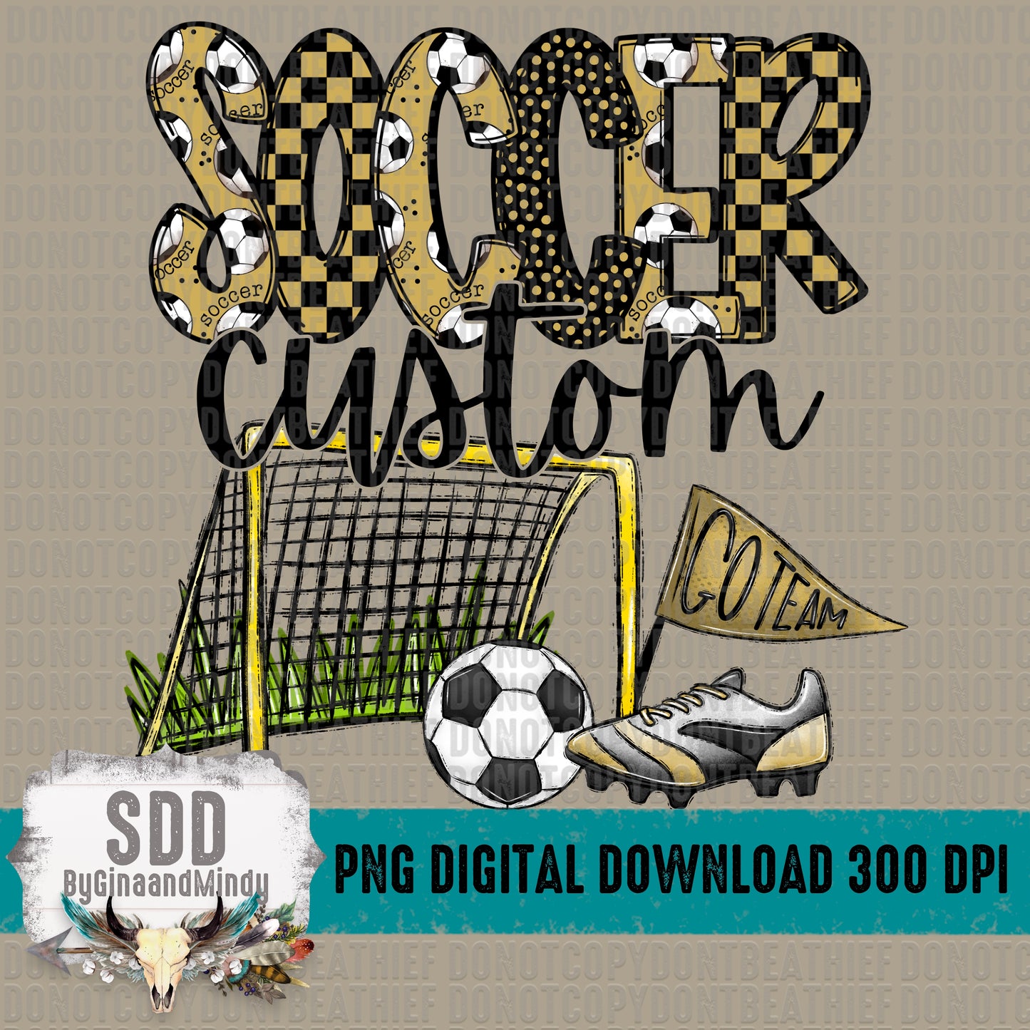 Soccer Doodle Custom