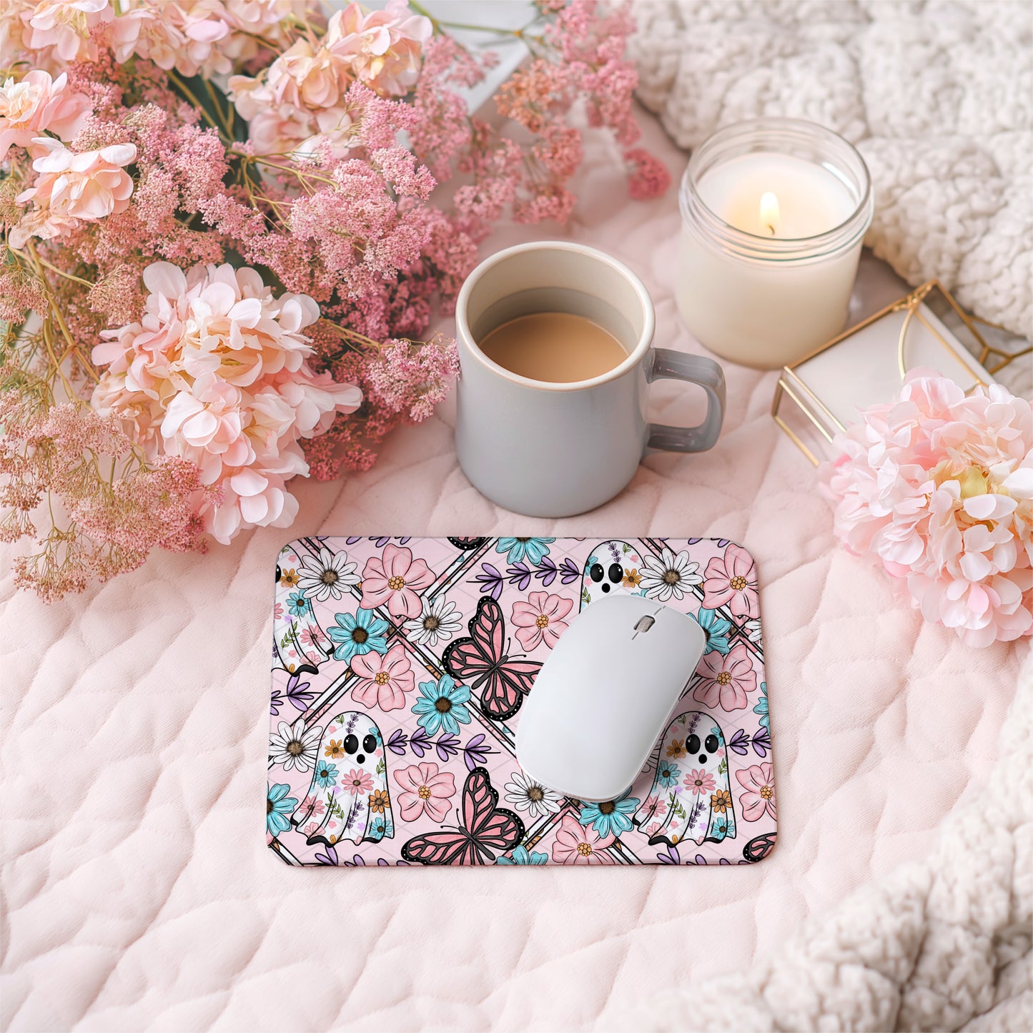 Soft Floral Spring Ghost Seamless Bundle