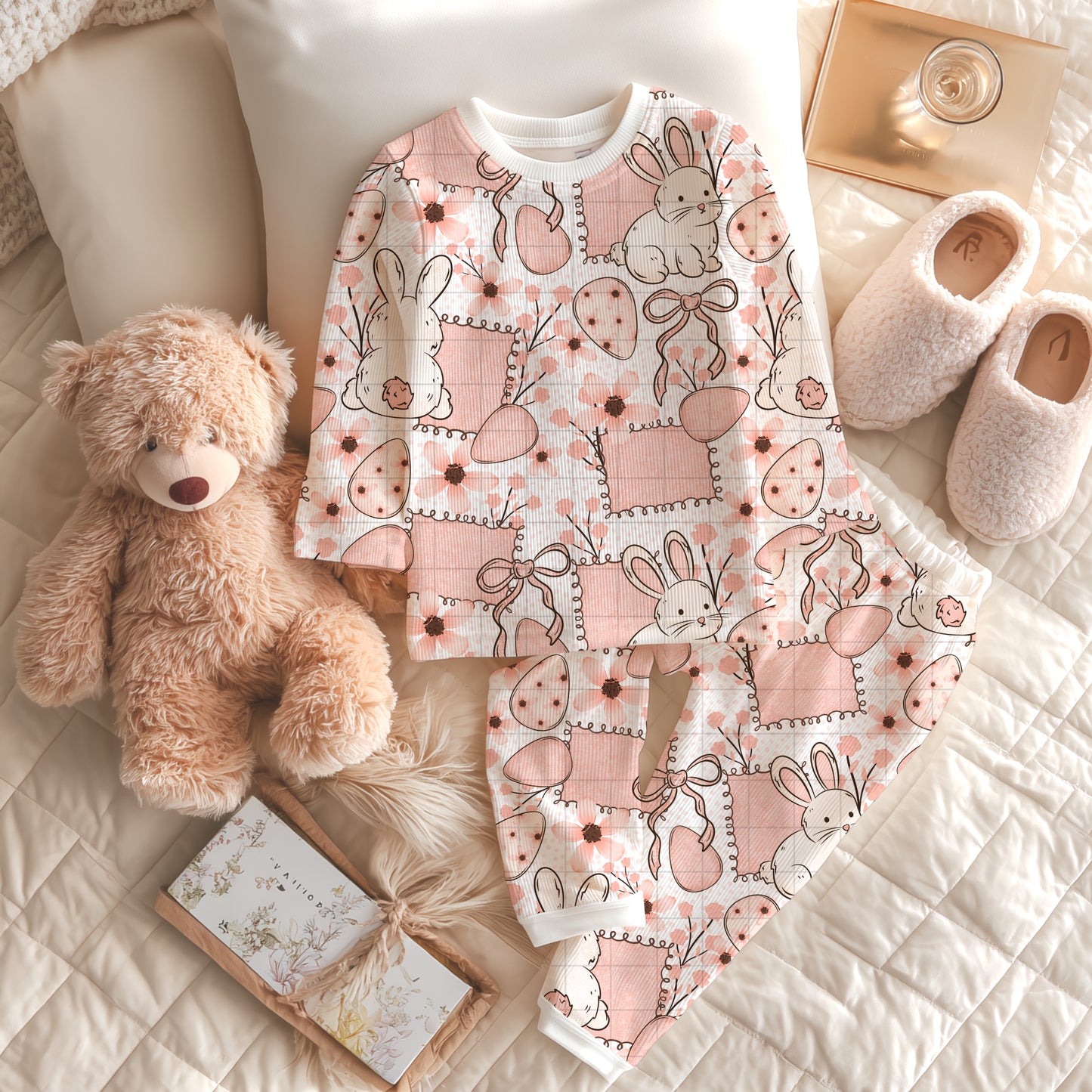 Soft Pink Easter Seamless Bundle