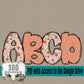 Soft Summertime Doodle Alpha (2 Sets Uppercase & Lowercase, 0-9, + Special Characters)
