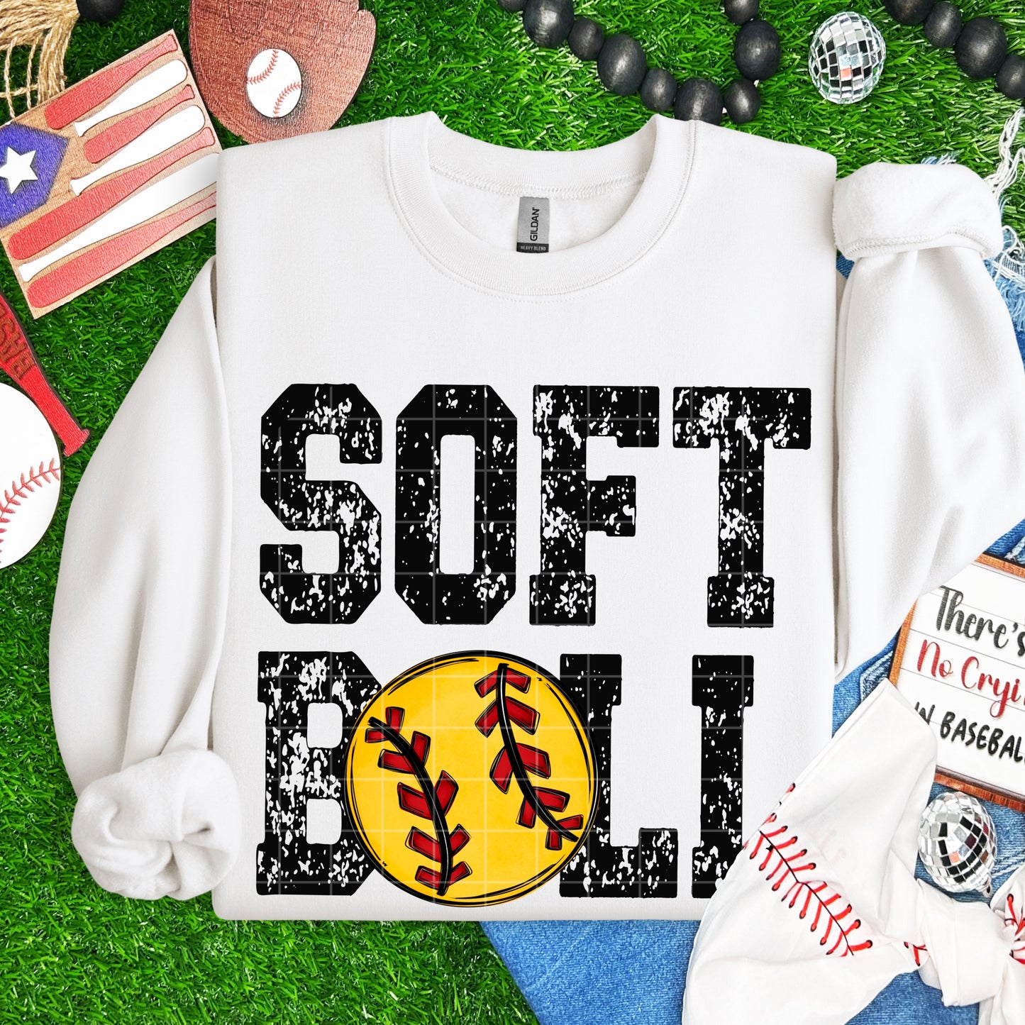 Softball Grunge
