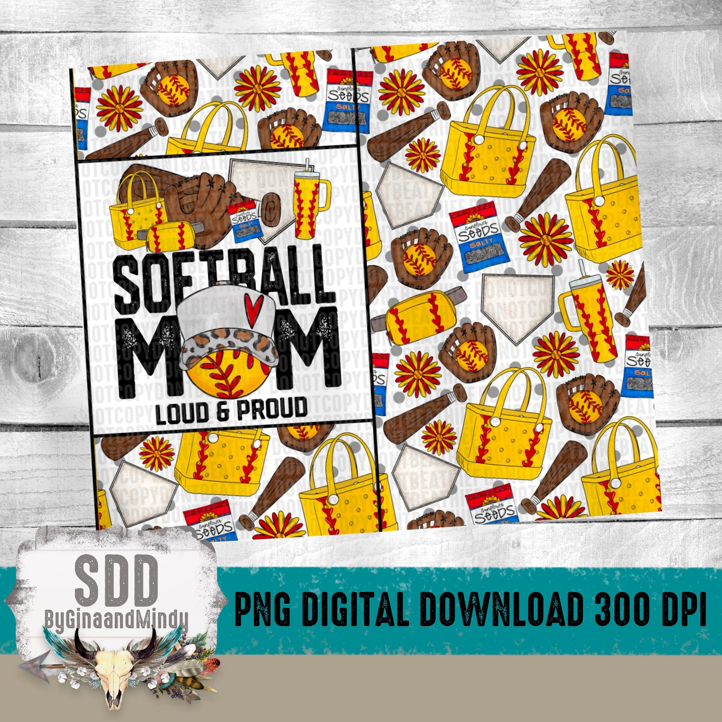 Softball Mom - Loud and Proud - 20oz Tumbler
