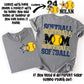 Softball Mom; Navy Blue & Vegas Gold