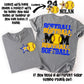 Softball Mom; Royal Blue & Yellow Gold