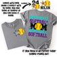 Softball Mom; Teal & Purple