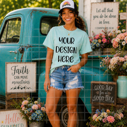 Women's Country Christian Island Reef Mockup