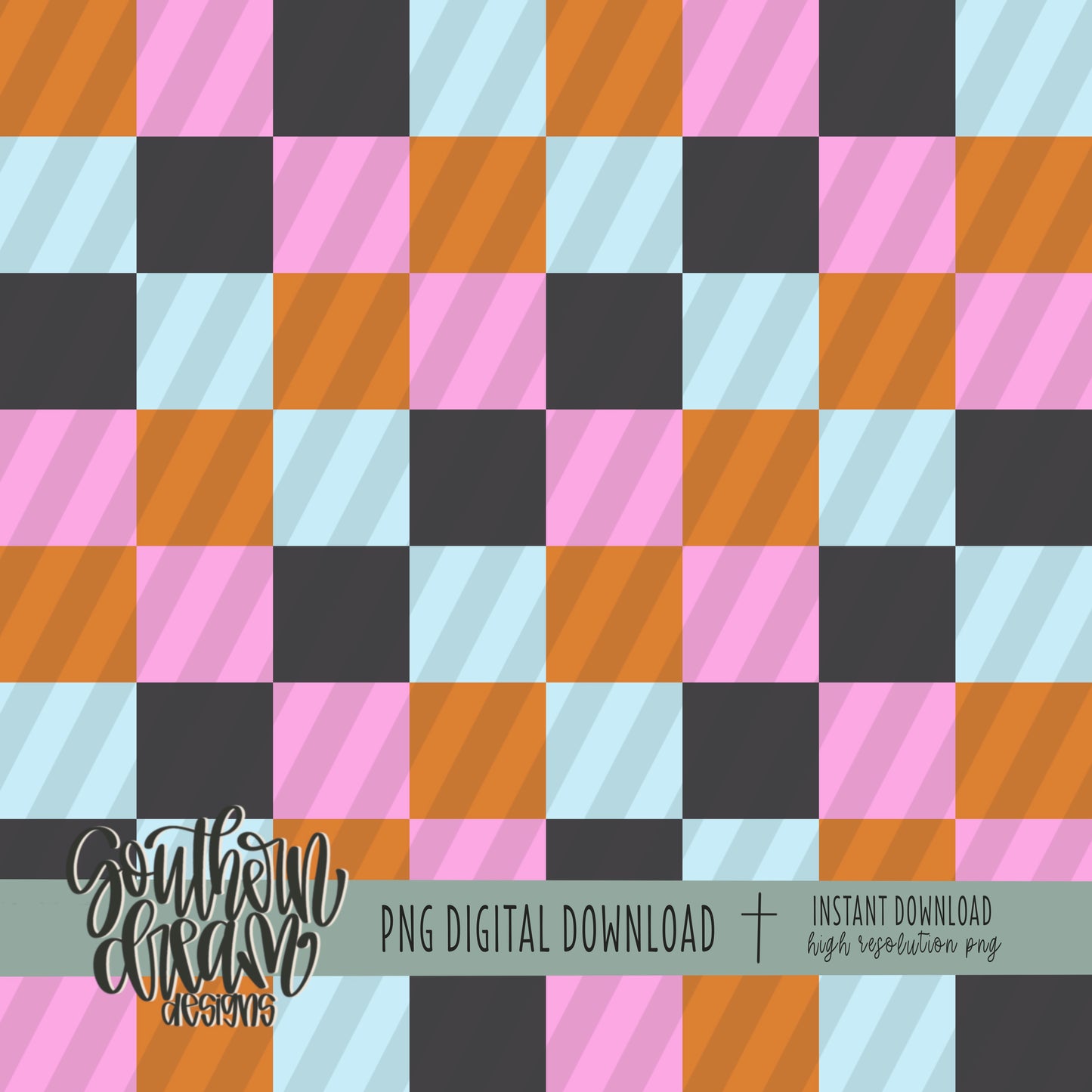 Spooky Checkered Seamless Bundle