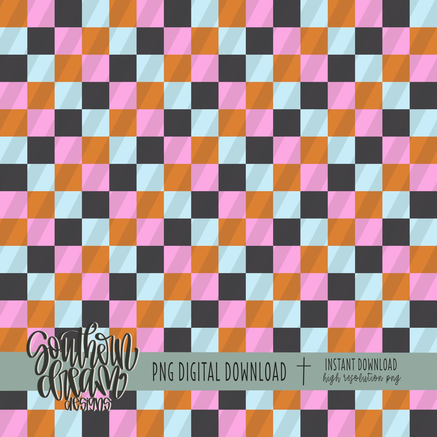 Spooky Checkered Seamless Bundle