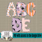 Spooky Cute Doodle Alpha (5 Set Uppercase & Lowercase, 0-9, + Special Characters)