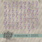 Spooky Daisy and Checks Doodle Alpha (3 Sets Uppercase, Lowercase, 0-9, Special Characters)