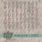 Spooky Daisy and Checks Doodle Alpha (3 Sets Uppercase, Lowercase, 0-9, Special Characters)